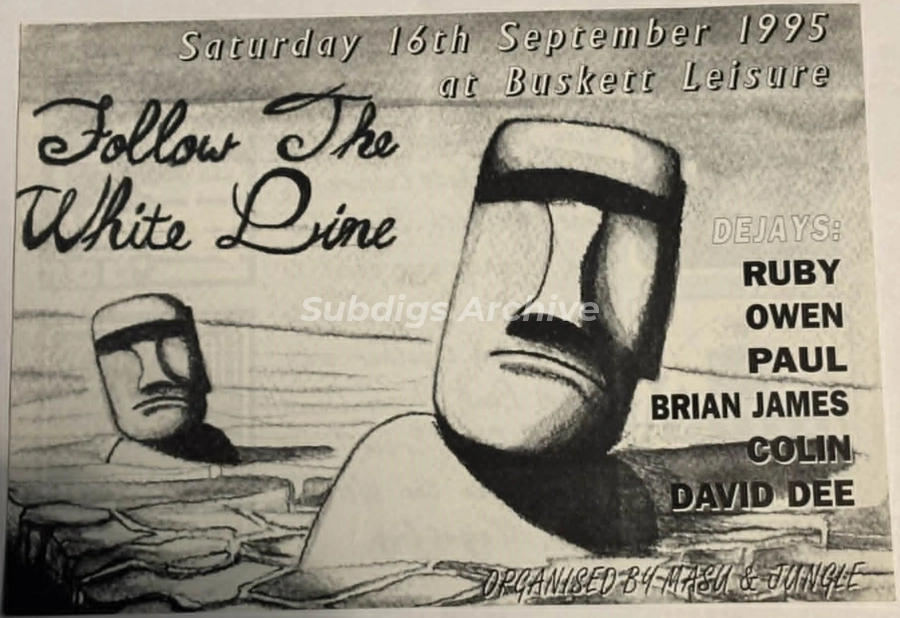 Follow the White Line flyer