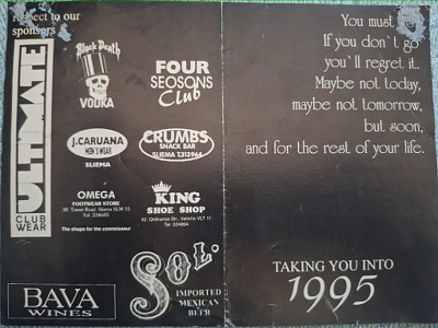 Taking You Into 1995 flyer
