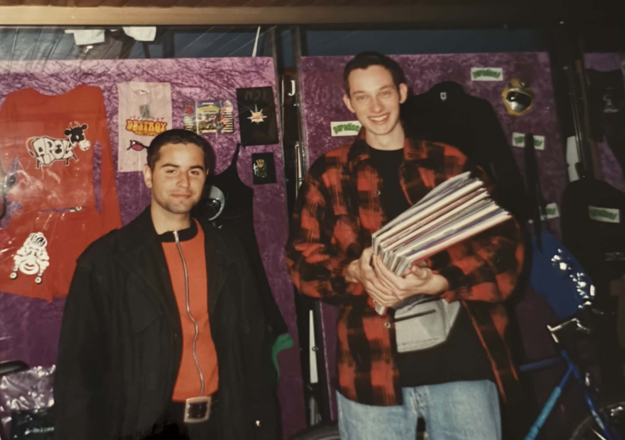Owen Jay and Brian James record shopping in Germany