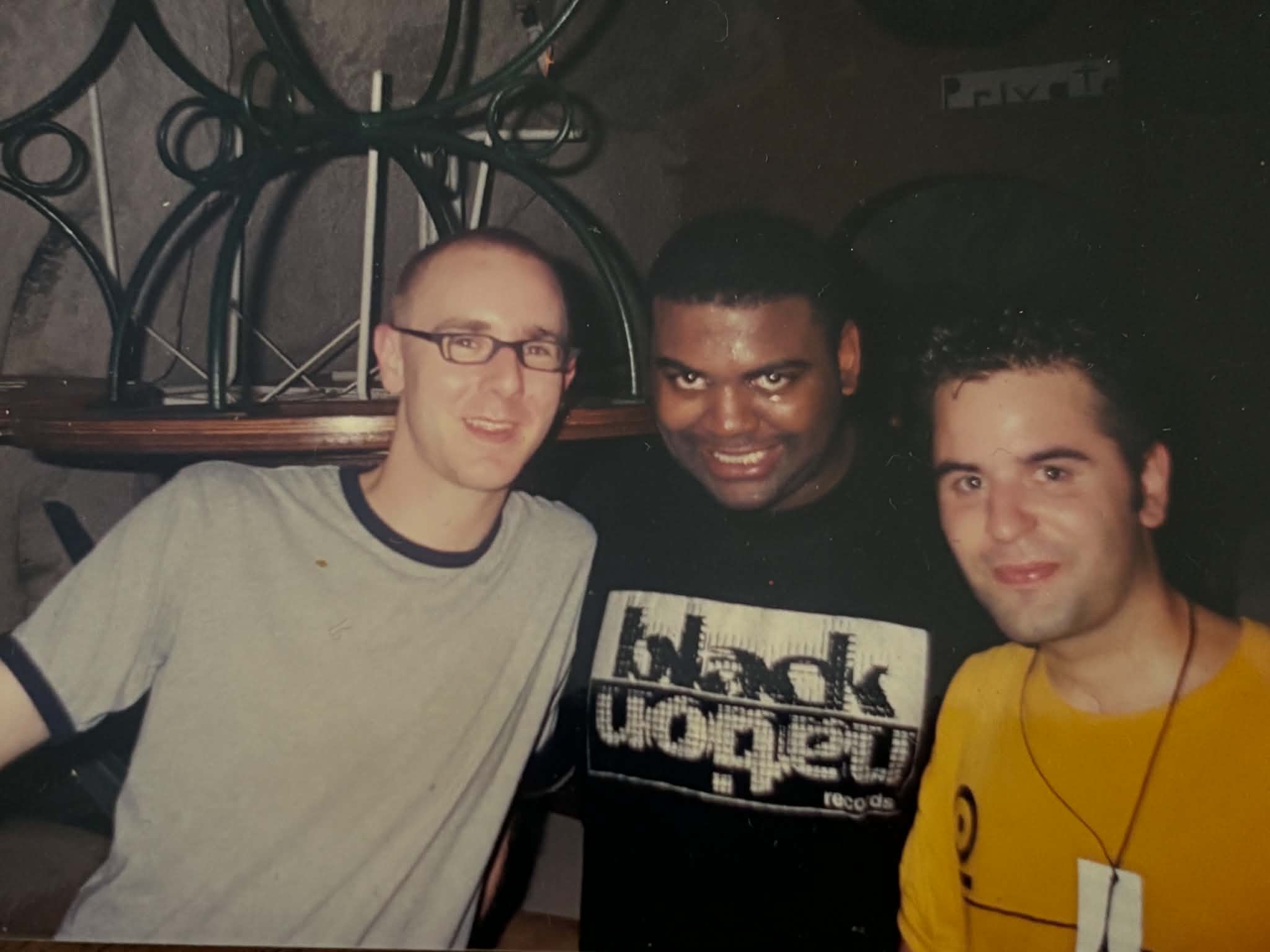 Richie Hawtin, Claude Young and Owen Jay at La Grotta