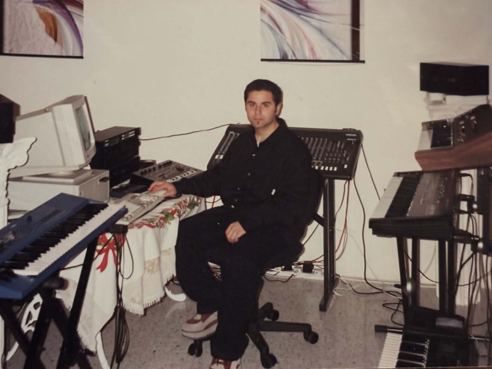 Owen Jay's first studio before soundproofing