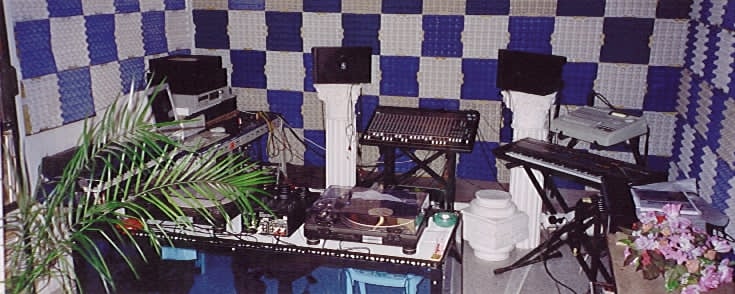 Owen Jay's first studio after soundproofing